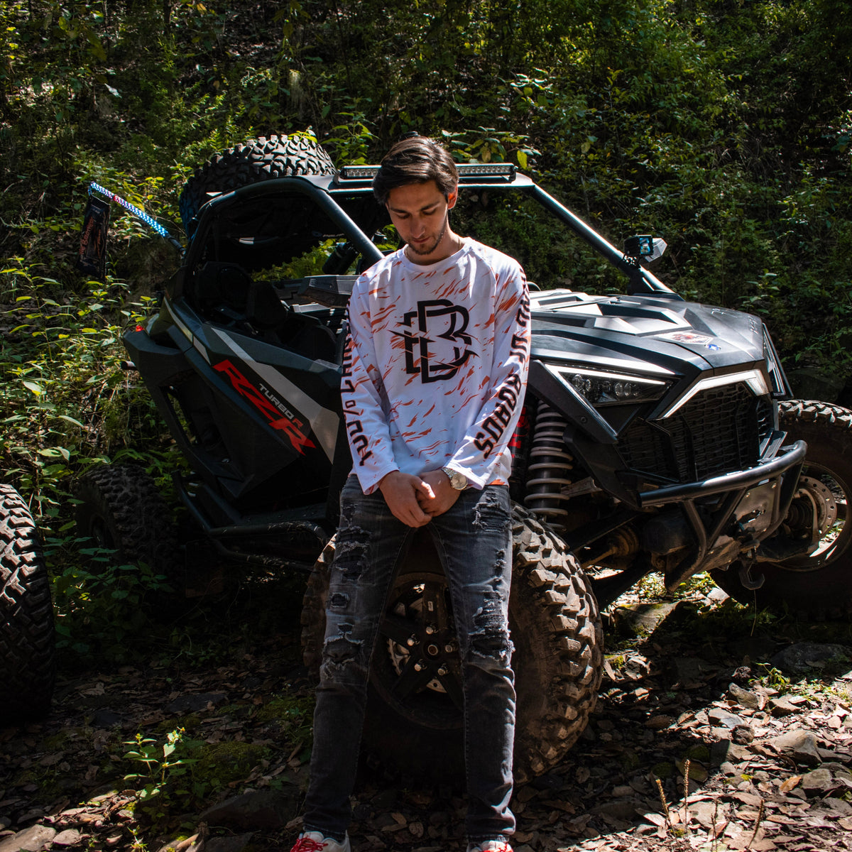 "LA DESGARRADA" BLANCO/NARANJA