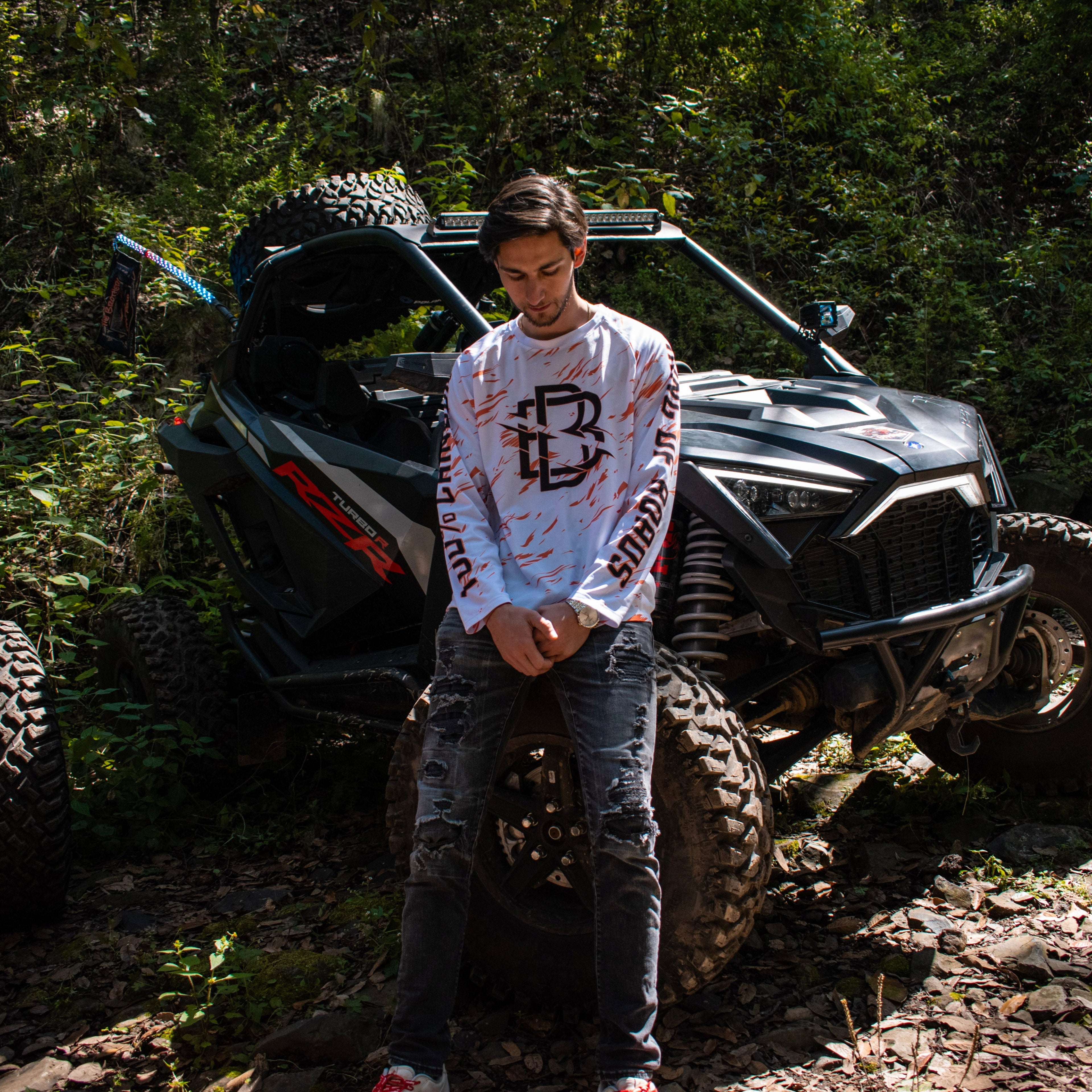 "LA DESGARRADA" BLANCO/NARANJA